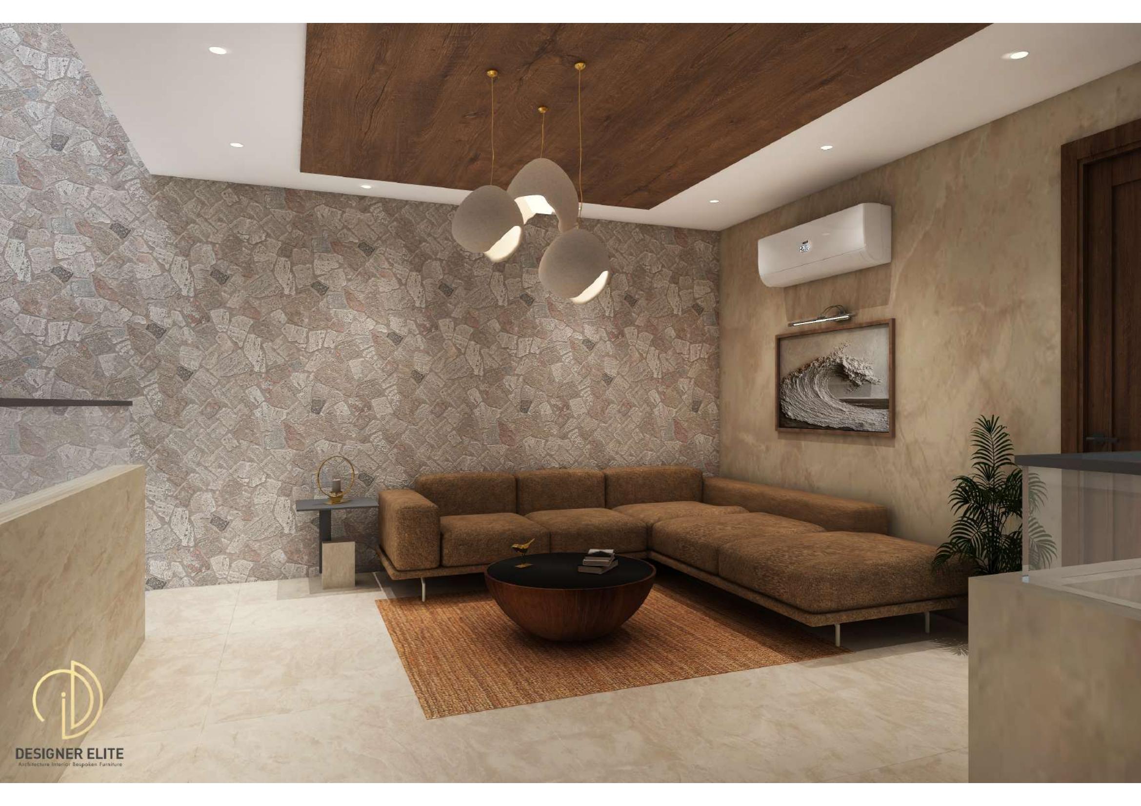 First floor sitting area with ocean view